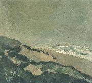 Theo van Doesburg Dunes and sea oil painting artist